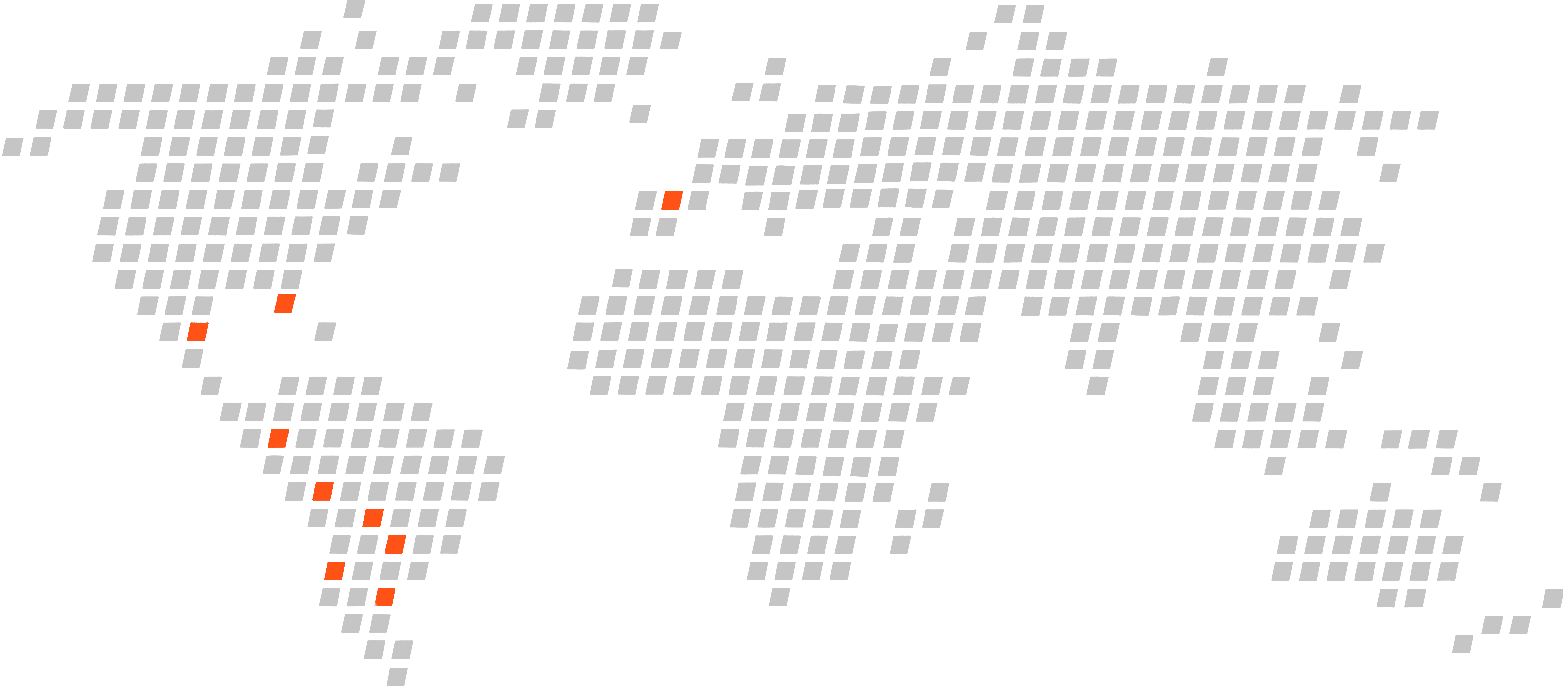 World map illustrating J-Node's global remote delivery